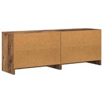 vidaXL Armoire de lit avec étagère 2 Pièces Bois ancien 66 x 33 x 48 cm