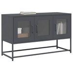 vidaXL Meuble TV anthracite 100 5x39x60 5 cm acier laminé à froid