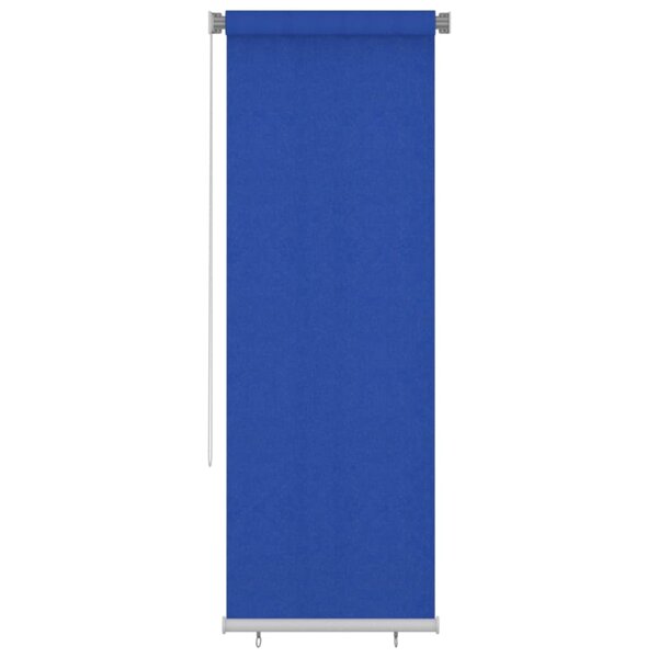 vidaXL Store roulant d'extérieur 80x230 cm Bleu PEHD