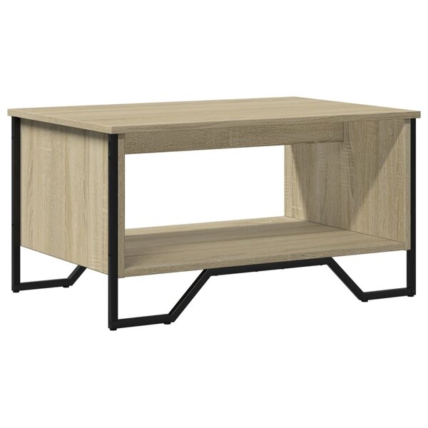 vidaXL Table basse chêne sonoma 75x51x40 cm bois d'ingénierie