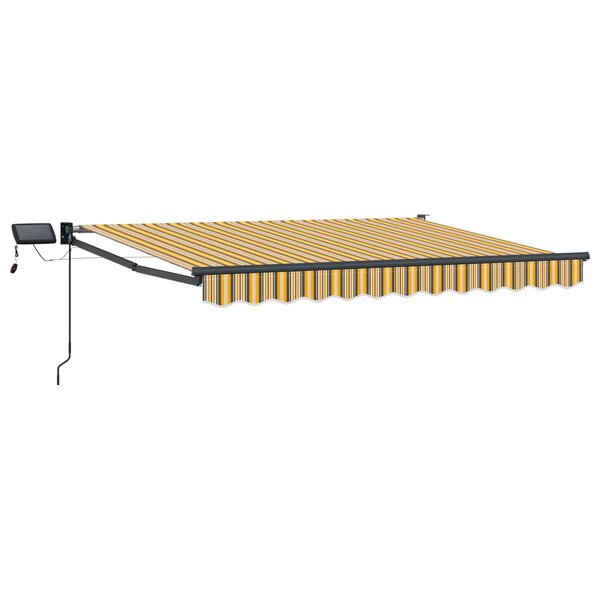 vidaXL Store rétractable manuel avec LEDs 3 x 2 5 m