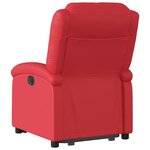 vidaXL Fauteuil inclinable Rouge Similicuir