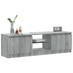 vidaXL Meuble TV avec lumières LED sonoma gris 120x30x35 5 cm