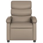 vidaXL Fauteuil inclinable électrique Cappuccino Similicuir