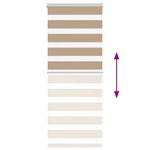 vidaXL Store zèbre marron sable largeur du tissu 60 9 cm polyester