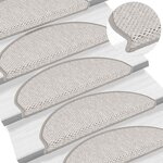 vidaXL Tapis d'escalier autocollants aspect sisal 15 Pièces 65x21x4 cm