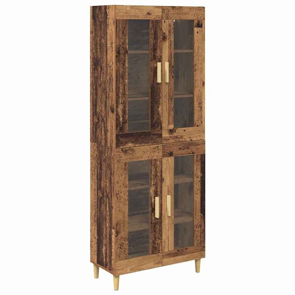 vidaXL Haut Armoire Bois Ancien 69 5 x 34 x 180 cm Bois d'ingénierie