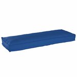 vidaXL Set de coussins de palette 2 Pièces Bleu royal 120 x 40 x 8 cm