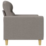 vidaXL Canapé à 2 places Taupe 140 cm Tissu