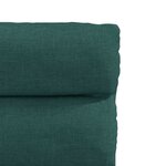 vidaXL Chaises à manger lot de 2 vert foncé tissu