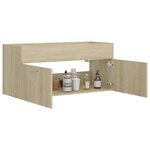 vidaXL Armoire d'évier Chêne sonoma 100x38 5x46 cm Bois d’ingénierie
