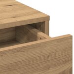 vidaXL Coiffeuse Chêne artisanal 50 x 41 x 140 cm Bois d'ingénierie