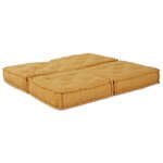 vidaXL Canapé modulaire 2 Pièces Jaune 70 x 70 x 36 cm tissu