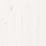 vidaXL Cadre de lit Blanc Bois massif 75x190 cm Petit simple