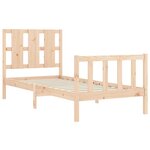 vidaXL Cadre de lit sans matelas 90x200 cm bois de pin massif
