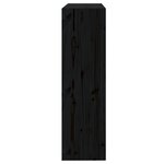 vidaXL Bibliothèque/Séparateur de pièce Noir 80x30x103 5 cm Pin massif