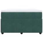 vidaXL Sommier à lattes de lit et matelas Vert foncé 120x200cm Velours