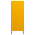 vidaXL Buffet haut jaune moutarde 68x39x103 5 cm acier