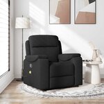 vidaXL Fauteuil de massage inclinable Noir Tissu
