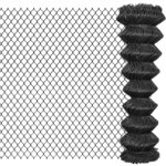 vidaXL Clôture à mailles Acier 25 x 1 5 m Gris