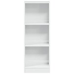 vidaXL Bibliothèque blanc brillant 40x24x109 cm bois d'ingénierie