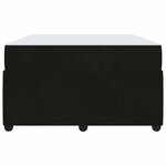 vidaXL Cadre de lit avec matelas Autre Noir 120 x 200 cm Velours