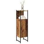 vidaXL Armoire salle de bain vieux bois 33x33x120 5 cm bois ingénierie