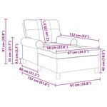 vidaXL Chaise longue avec coussin Marron 91 x 157 x 91 cm PU antique