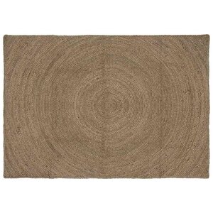 vidaXL Tapis de surface Rectangulaire Gris 120 x 170 cm Jute