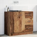 vidaXL Armoire d'évier vieux bois 63x30x54 cm bois d'ingénierie