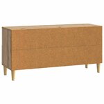 vidaXL Meuble TV 102 x 34 5 x 50 cm Chêne artisanal Bois d'ingénierie