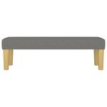 Banc banquette 100 x 30 x 30 cm tissu gris foncé 02_0010549