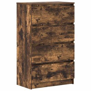 vidaXL Buffet Chêne fumé 60x35x98 5 cm Bois d'ingénierie