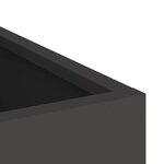vidaXL Cache-pot de jardin Noir 50 x 32 x 40 cm Acier laminé à froid
