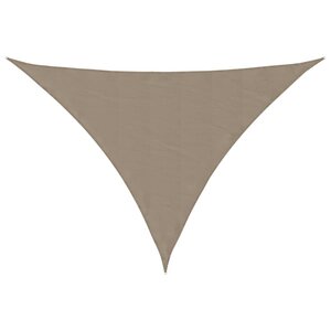 vidaXL Voile de parasol tissu oxford triangulaire 3x4x4 m taupe