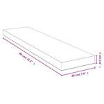 vidaXL Étagère murale 80x20x4 cm bambou