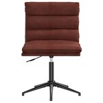 vidaXL Chaises à manger lot de 2 marron brillant similicuir