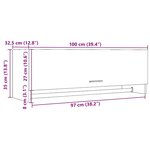 vidaXL Garde-robe chêne artisanal 100x32 5x35 cm bois d'ingénierie