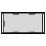vidaXL Table basse Transparent 100x50x35 cm Verre trempé