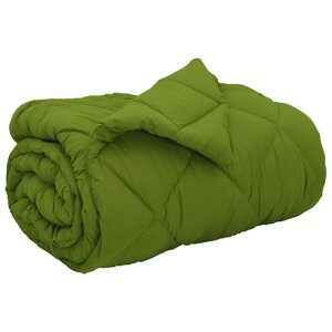 vidaXL Duvet d'hiver Vert 200 x 140 cm Microfibre