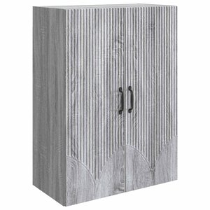 vidaXL Armoire Murale 66 x 34 5 x 90 cm Bois d'ingénierie Sonoma gris