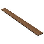 vidaXL Panneaux de terrasse et accessoires WPC Marron/gris 35 m² 4 m