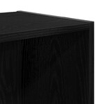 vidaXL Bibliothèque/Armoire de Télé Chêne Noir 36x30x143 cm