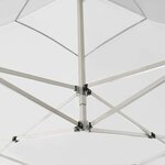 vidaXL Tente de réception pliable avec parois Aluminium 2x2 m Blanc