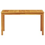 vidaXL Ensemble de salle à manger pour jardin 7 Pièces Marron