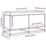 vidaXL Jardinière 100x40x50 cm bois de pin massif