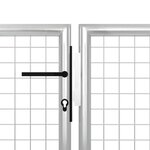 vidaXL Portillon Acier 350x75 cm Argenté