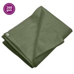 vidaXL Bâche 260 g/m² 4x8 m Vert PEHD