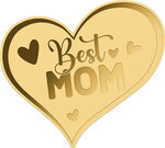 Pièce de monnaie en Or 3000 Francs g 0.031 (1/1000 oz) Millésime 2023 Gold Gift BEST MOM 1/1000