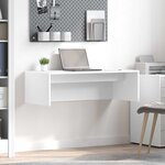 vidaXL Bureau mural Blanc 100 x 45 x 30 cm Bois d'ingénierie